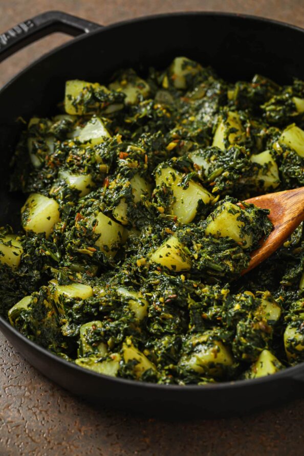 Alu Palak Fry