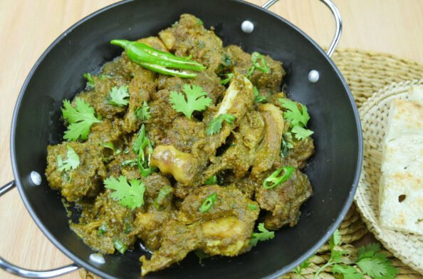 Mutton Green Karahi